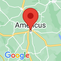 Map of Americus, GA